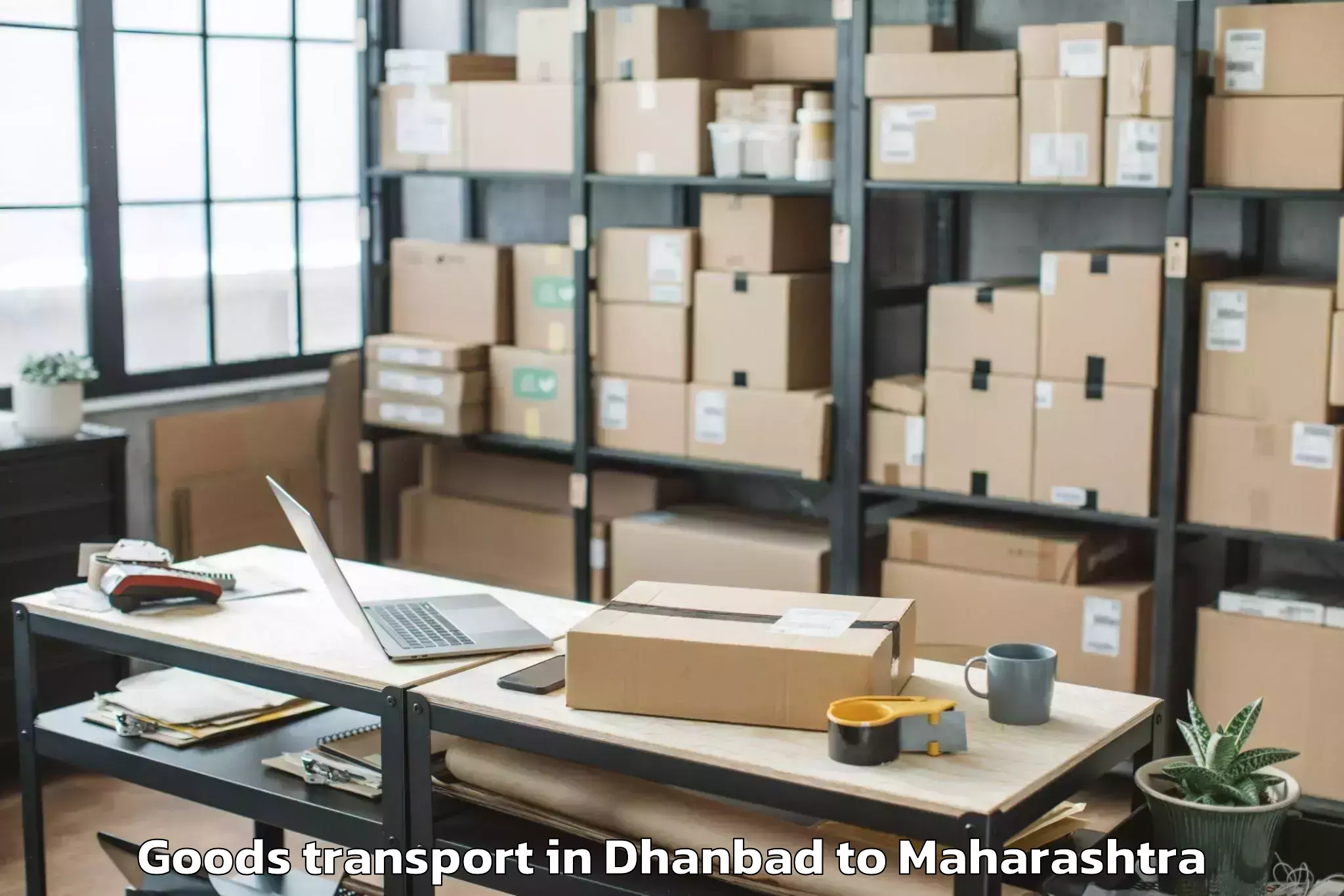 Quality Dhanbad to Hirapur Hamesha Goods Transport